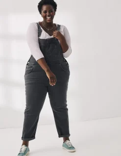 FatFace Lewes Slim Leg Denim Dungarees|Women Jumpsuits & Playsuits