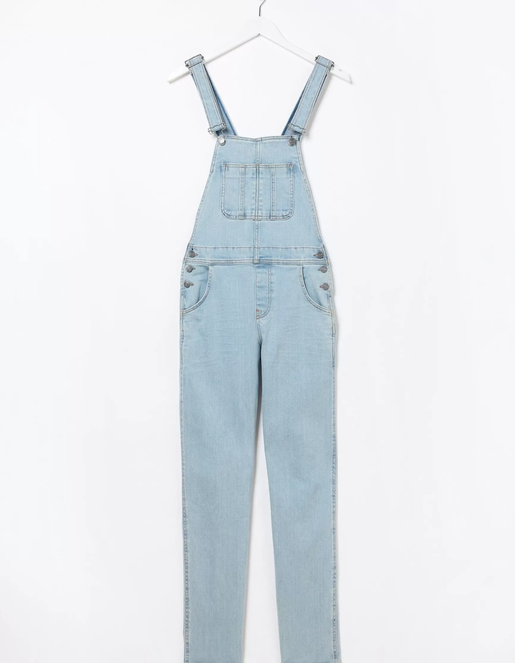 FatFace Lewes Slim Leg Denim Dungarees|Women Jeans & Dungarees