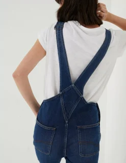 FatFace Lewes Slim Leg Denim Dungarees|Women Jumpsuits & Playsuits