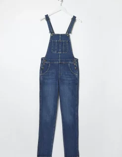 FatFace Lewes Slim Leg Denim Dungarees|Women Jumpsuits & Playsuits