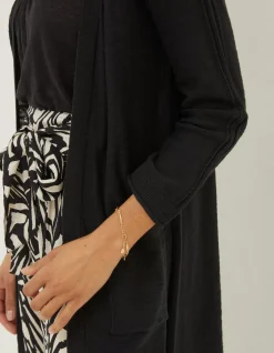 FatFace Lindsay Cotton Linen Longline Cardigan|Women Knitwear