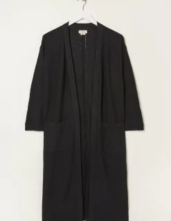 FatFace Lindsay Cotton Linen Longline Cardigan|Women Knitwear
