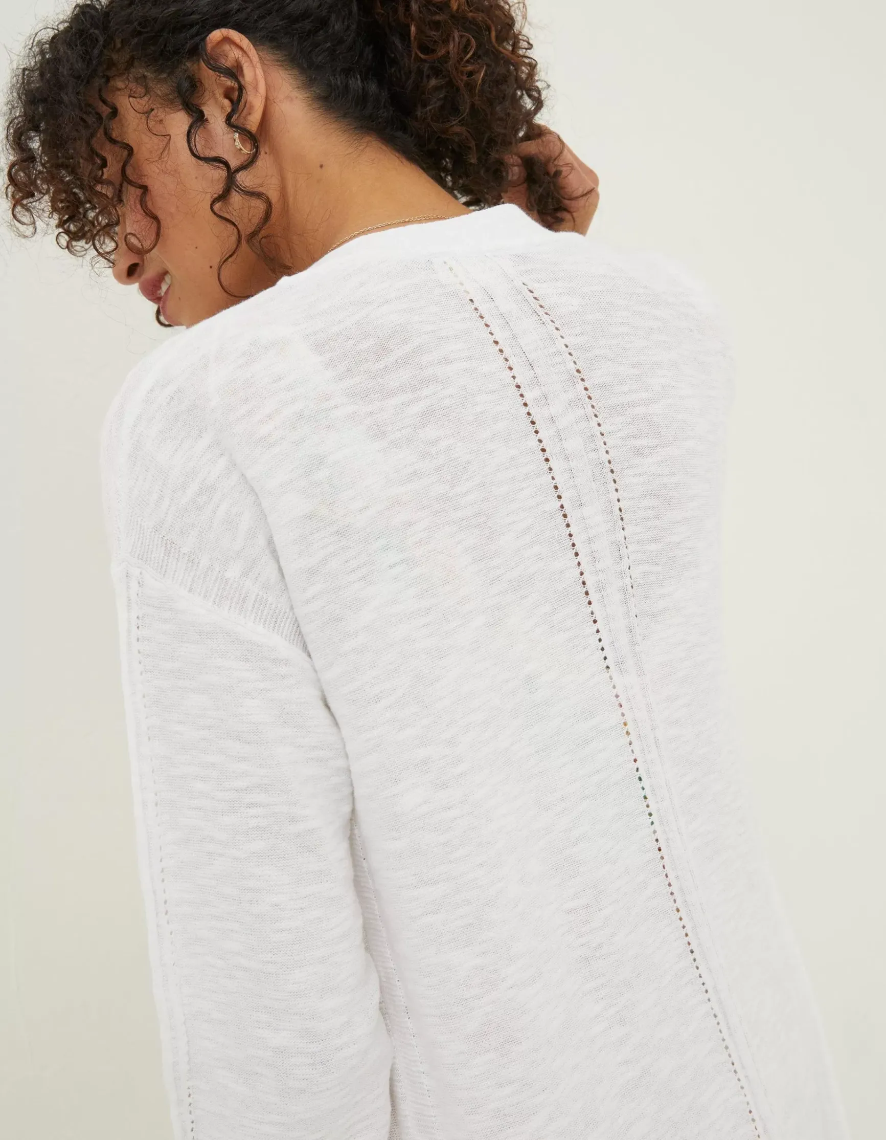 FatFace Lindsay Cotton Linen Longline Cardigan|Women Knitwear