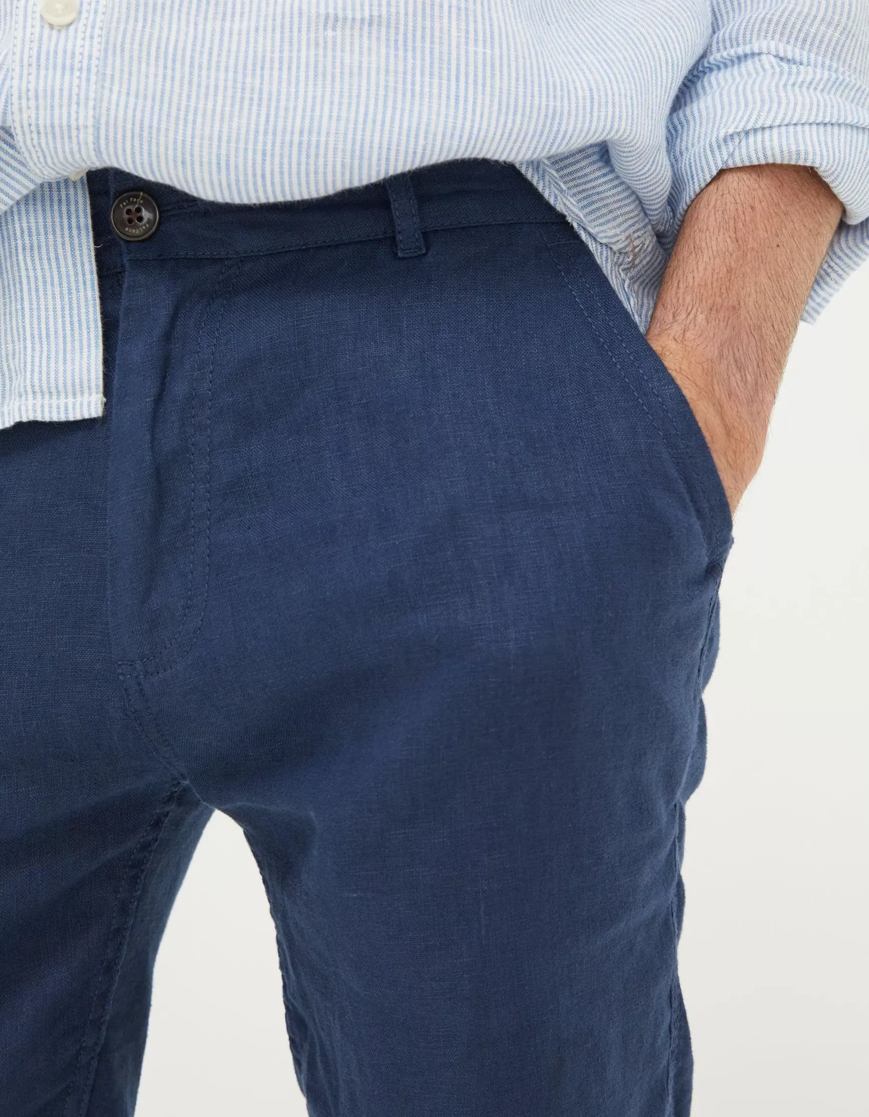 FatFace Linen Flat Front Shorts|Men Shorts