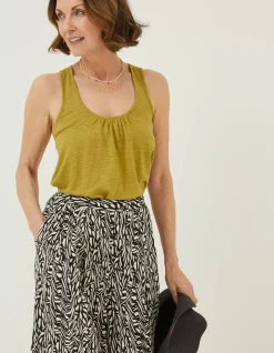 FatFace Linen Vest Top|Women Tops & T-Shirts