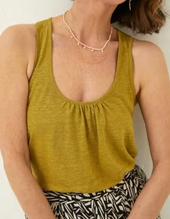 FatFace Linen Vest Top|Women Tops & T-Shirts