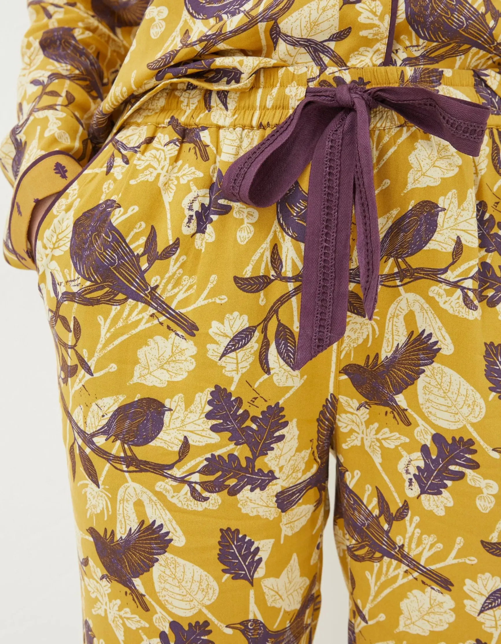 FatFace Lino Bird Pyjama Bottoms|Women Nightwear & Loungewear