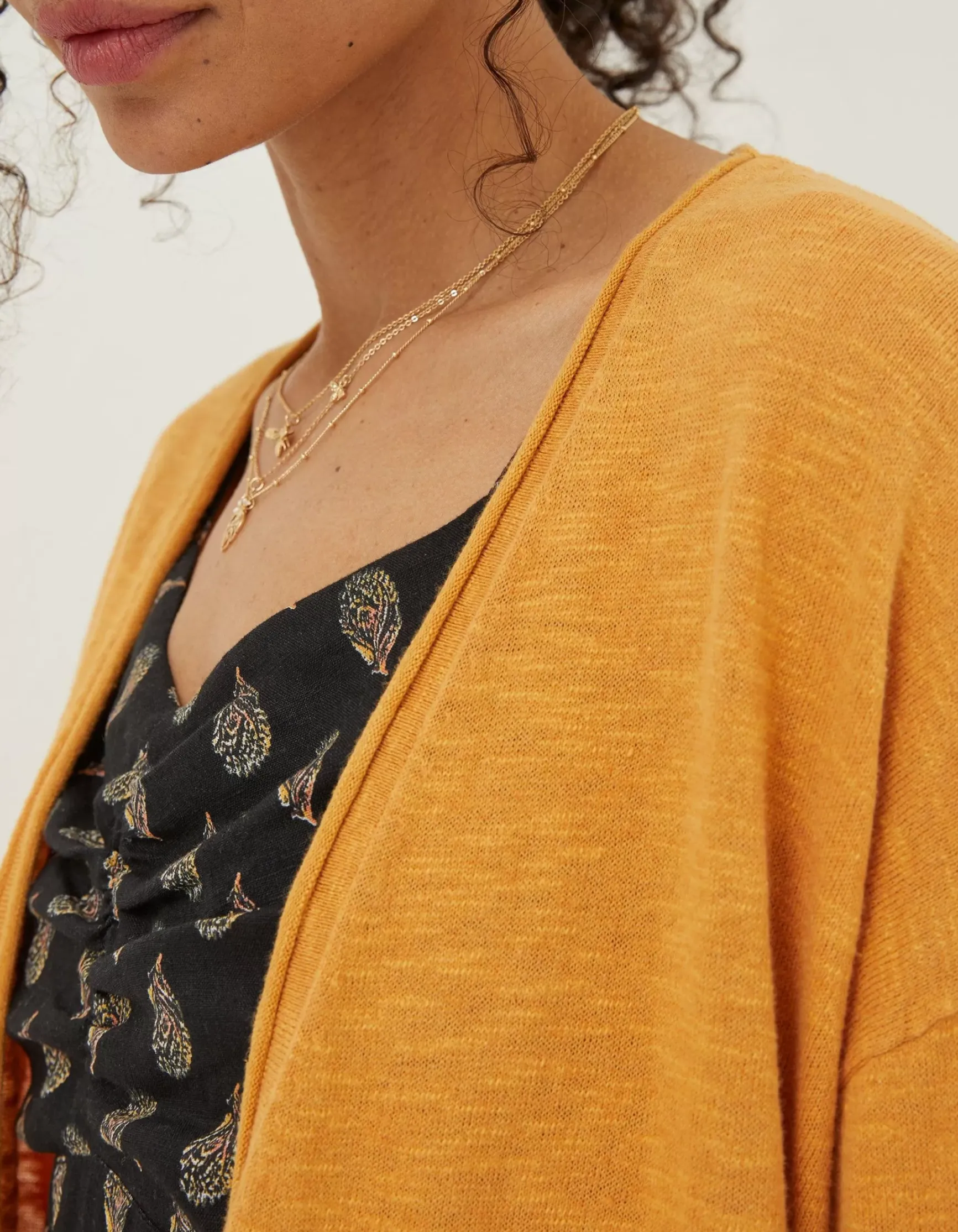 FatFace Lizzy Cotton Linen Cardigan|Women Knitwear