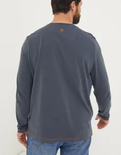 FatFace Lochs Edge Long Sleeve Graphic|Men T-Shirts
