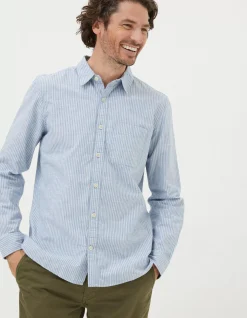 FatFace Long Sleeve Gore Stripe Shirt|Men Shirts