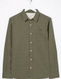 FatFace Long Sleeve Kaber Dobby Shirt|Men Shirts