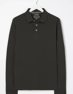 FatFace Long Sleeve Organic Cotton Pique Polo|Men View All