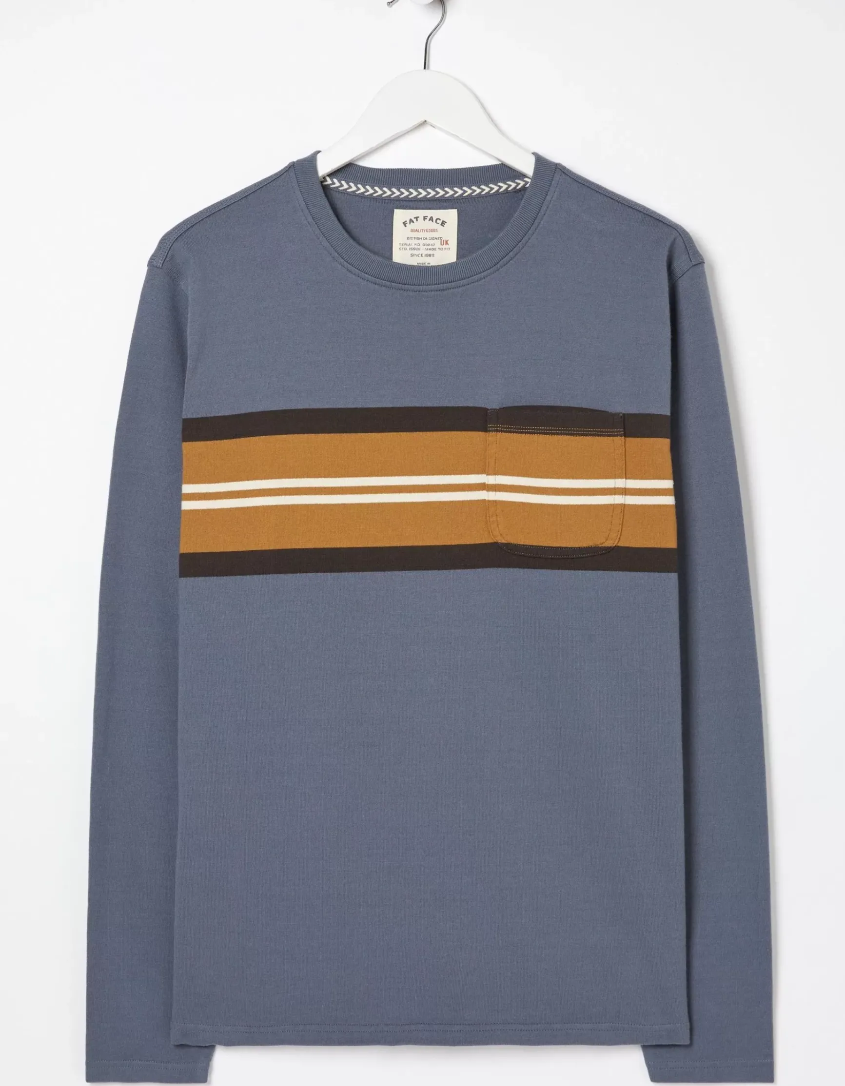 FatFace Long Sleeve Pocket Crew|Men View All