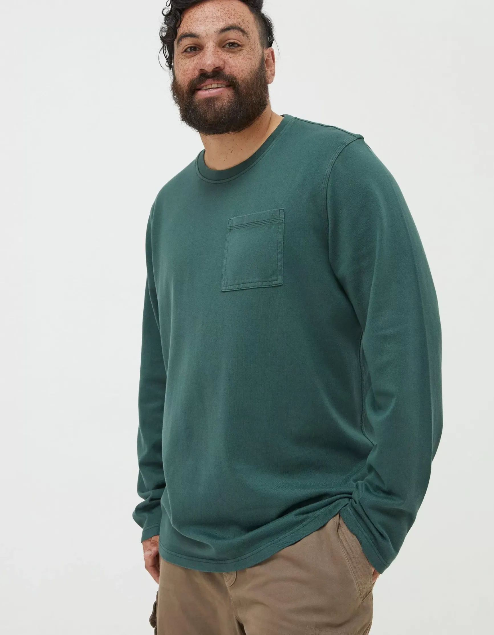 FatFace Long Sleeve Pocket Crew|Men View All