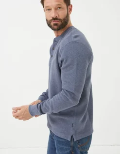 FatFace Long Sleeve Ribbed Henley|Men View All