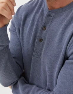 FatFace Long Sleeve Ribbed Henley|Men View All