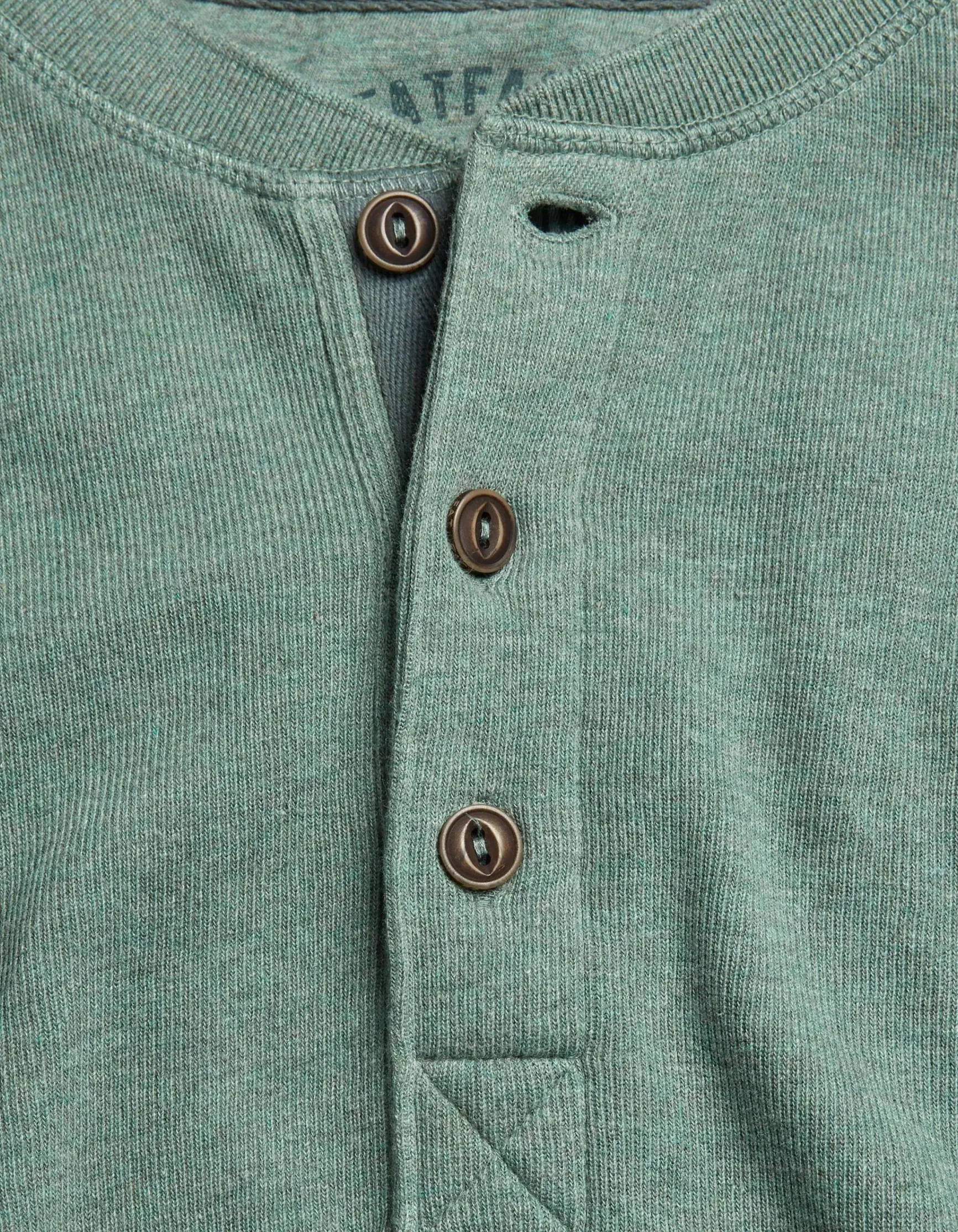 FatFace Long Sleeve Ribbed Henley|Men View All
