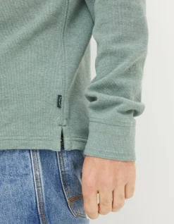 FatFace Long Sleeve Ribbed Henley|Men View All