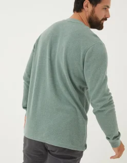 FatFace Long Sleeve Ribbed Henley|Men View All