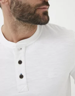 FatFace Long Sleeve Slub Henley T Shirt|Men View All
