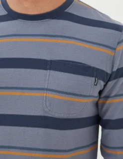 FatFace Long Sleeve Stripe Pocket Crew|Men View All