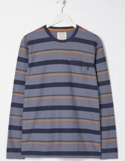 FatFace Long Sleeve Stripe Pocket Crew|Men View All
