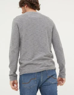 FatFace Long Sleeve Stripe Pocket T-Shirt|Men View All