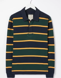 FatFace Long Sleeve Stripe Rugby Sweatshirt|Men T-Shirts