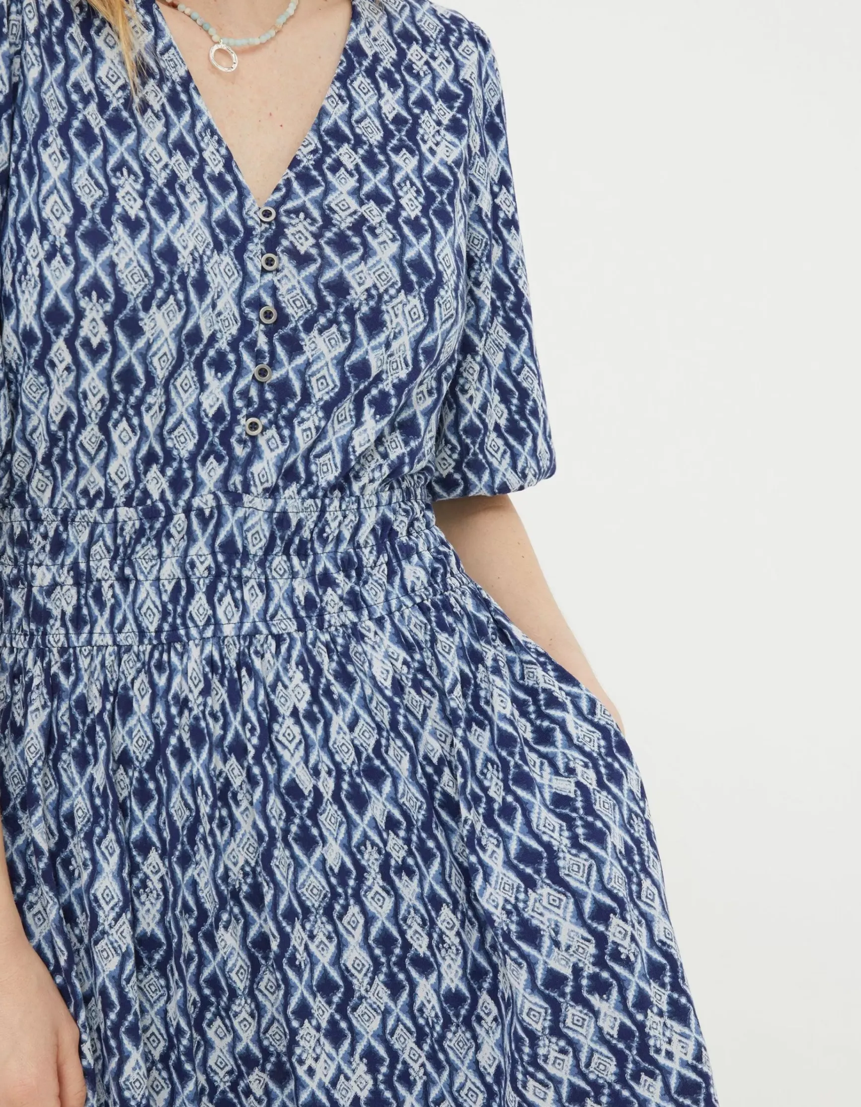 FatFace Lottie Geo Jersey Dress|Women Dresses