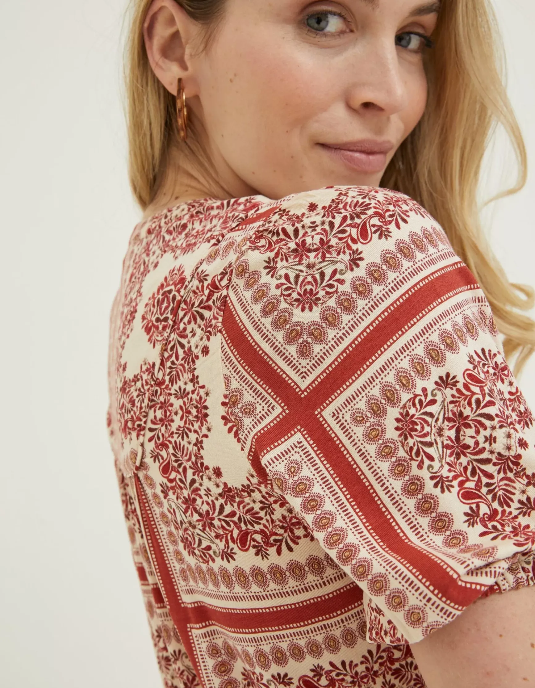 FatFace Lou Bandana Tunic Top|Women Tops & T-Shirts