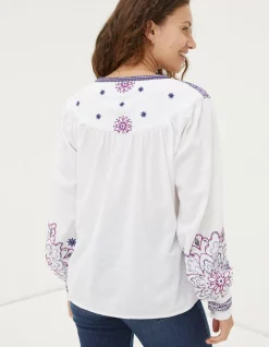 FatFace Lou Embroidered Blouse|Women Shirts & Blouses