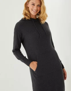 FatFace Lounge Knitted Hoodie Dress|Women Dresses