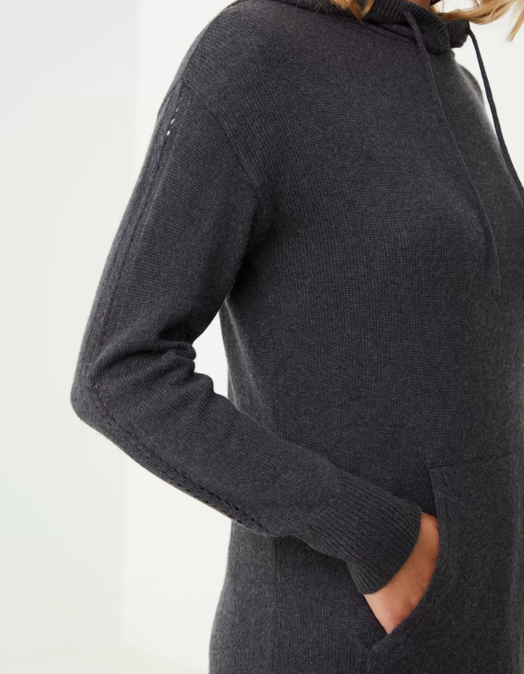 FatFace Lounge Knitted Hoodie Dress|Women Dresses