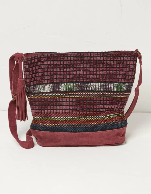 FatFace Lula Suede Woven Shoulder Bag|Women View All