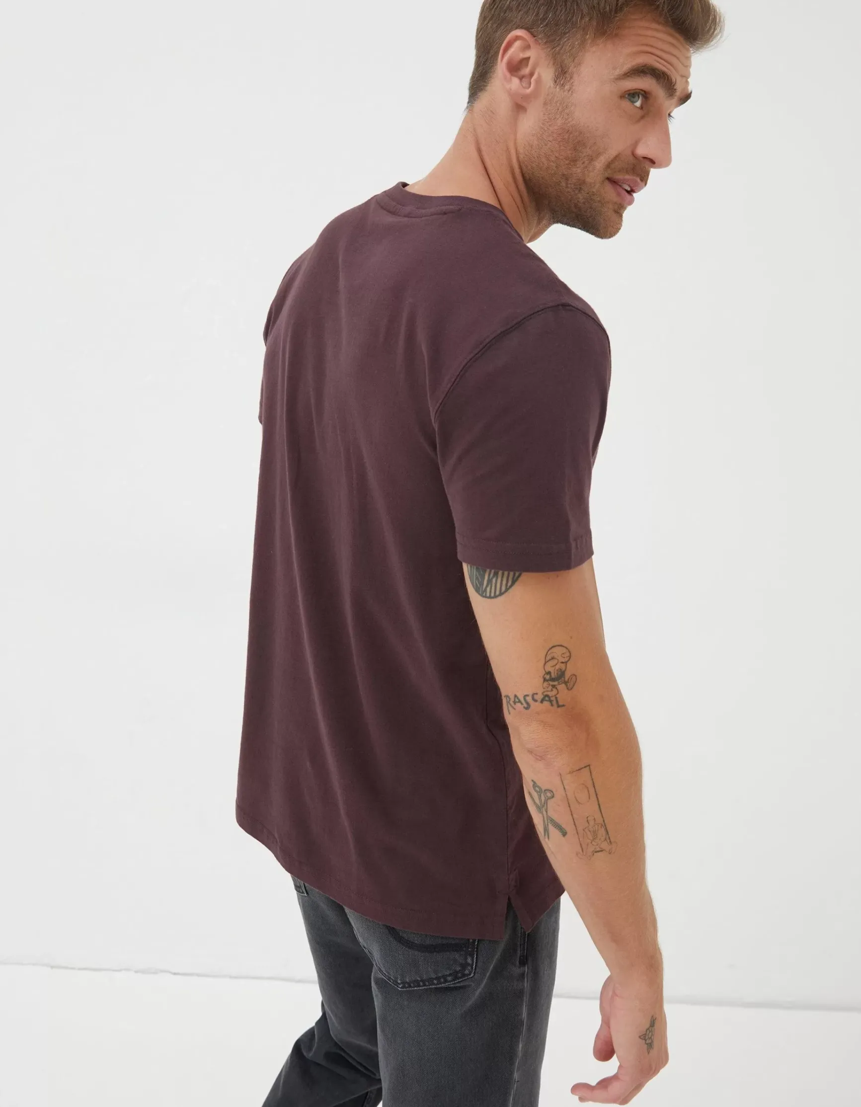 FatFace Lulworth Organic Cotton Crew T-Shirt|Men T-Shirts