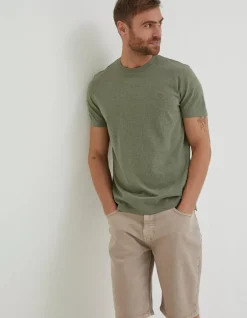 FatFace Lulworth Organic Cotton Crew T-Shirt|Men T-Shirts