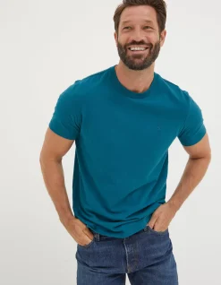 FatFace Lulworth Organic Cotton Crew T-Shirt|Men View All