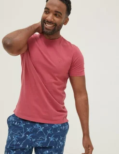 FatFace Lulworth Organic Cotton Crew T-Shirt|Men T-Shirts
