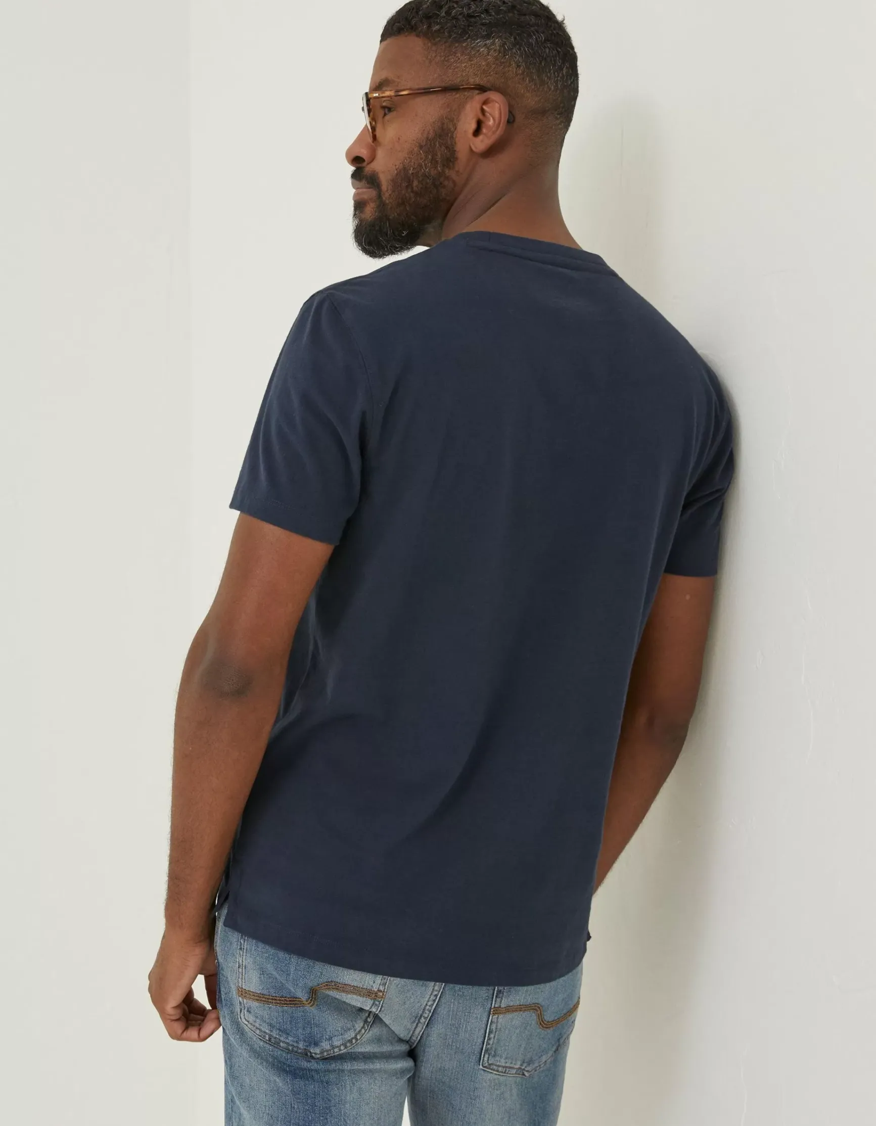 FatFace Lulworth Organic Cotton Crew T-Shirt|Men T-Shirts