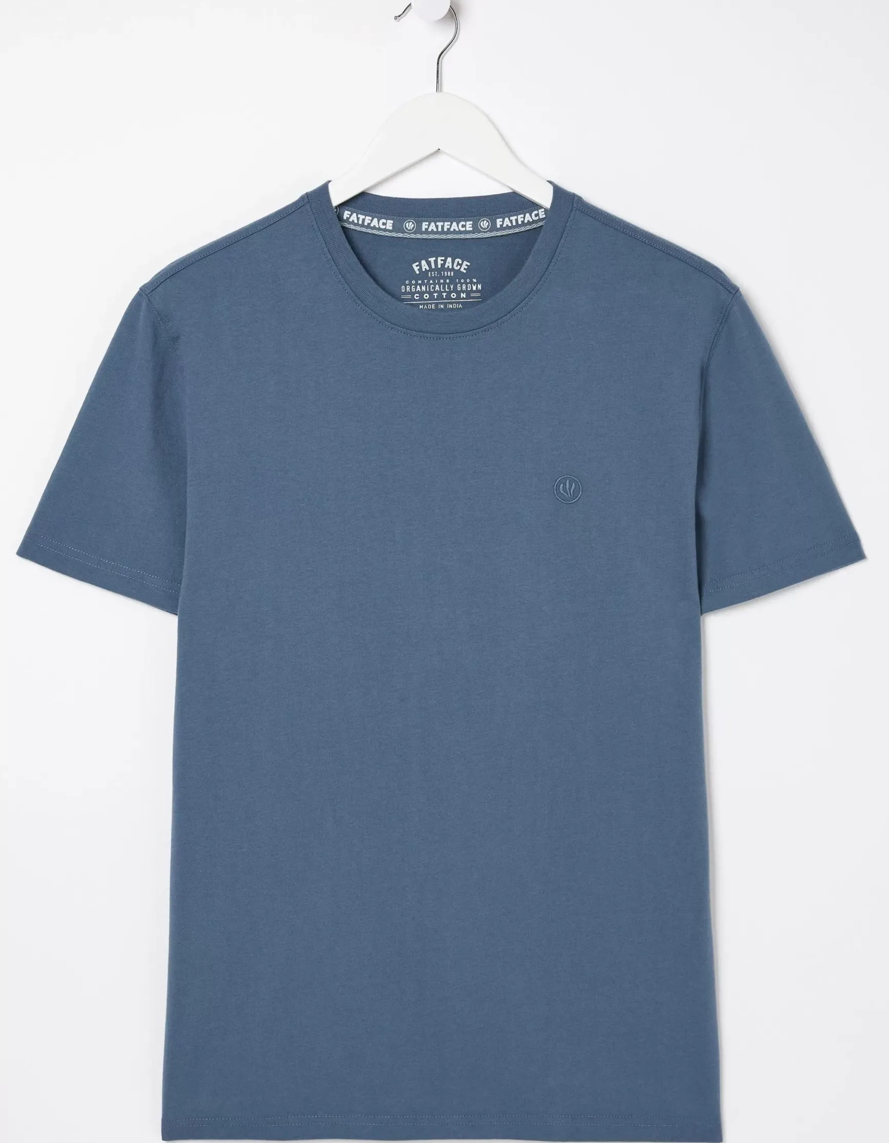 FatFace Lulworth Organic Cotton Crew T-Shirt|Men T-Shirts