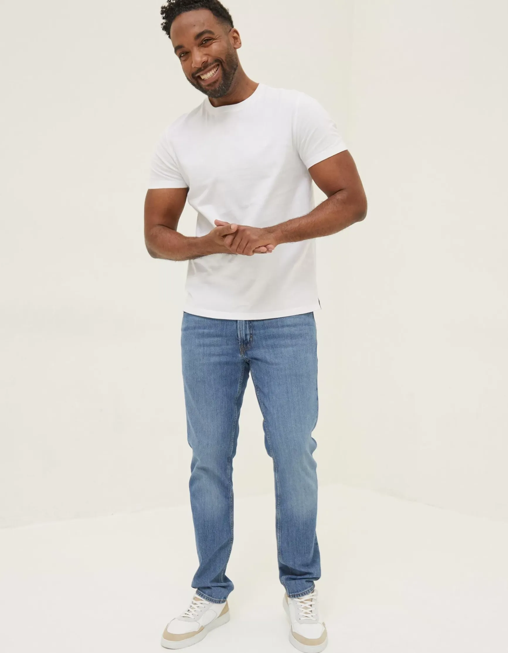 FatFace Lulworth Organic Cotton Crew T-Shirt|Men T-Shirts
