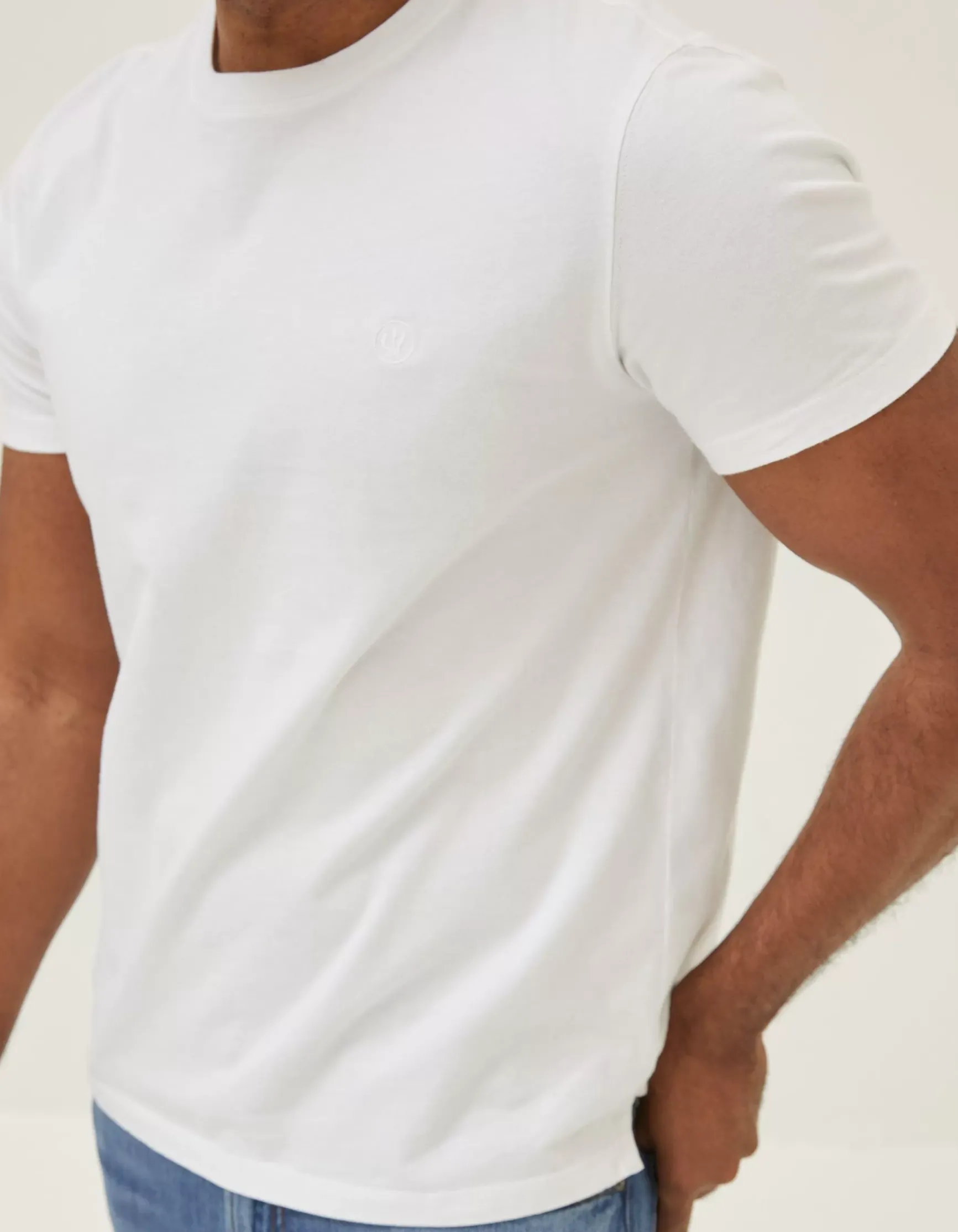 FatFace Lulworth Organic Cotton Crew T-Shirt|Men T-Shirts