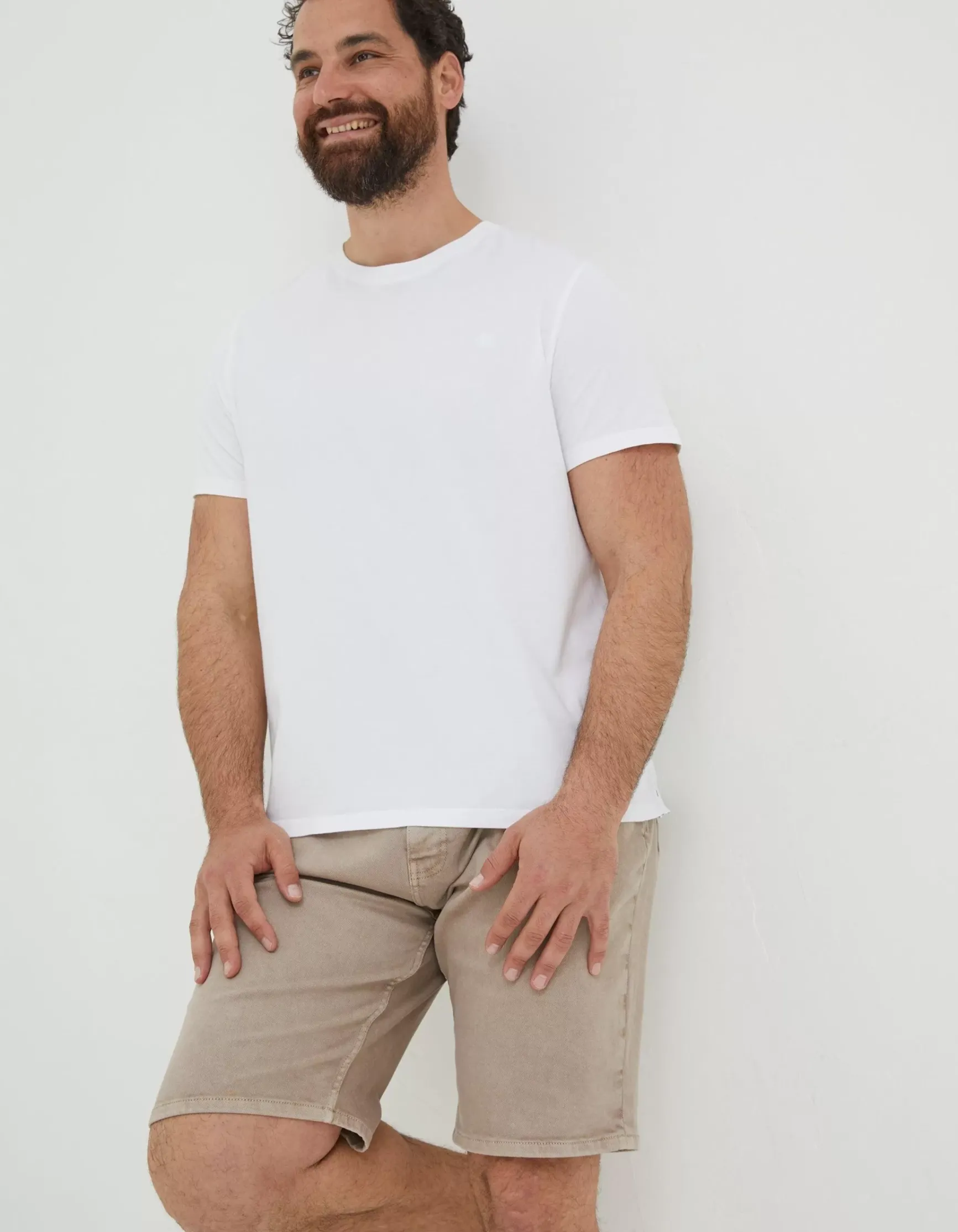 FatFace Lulworth Organic Cotton Crew T-Shirt|Men T-Shirts
