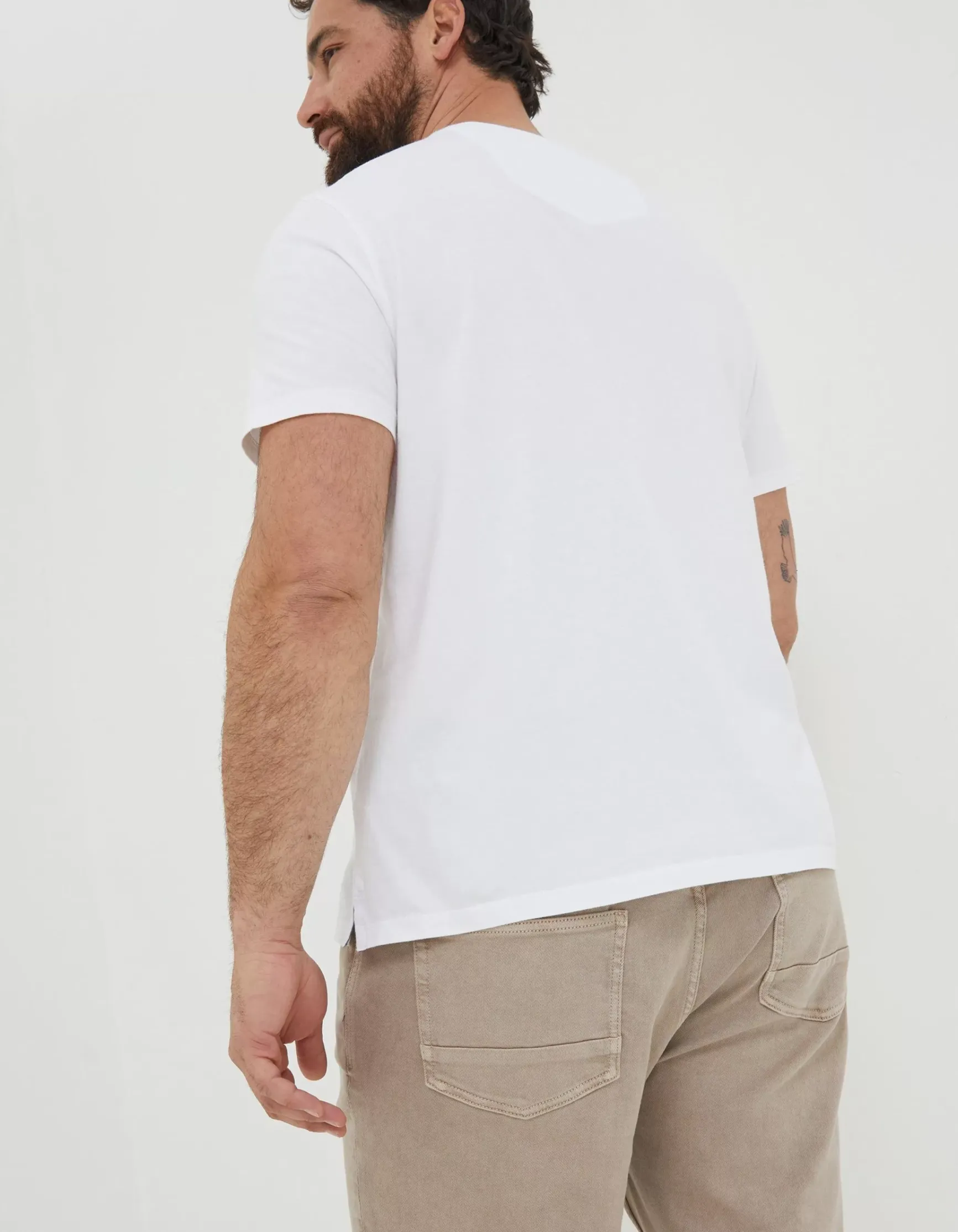 FatFace Lulworth Organic Cotton Crew T-Shirt|Men T-Shirts
