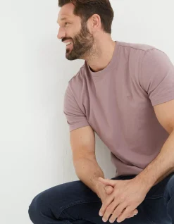 FatFace Lulworth Organic Cotton Crew T-Shirt|Men T-Shirts