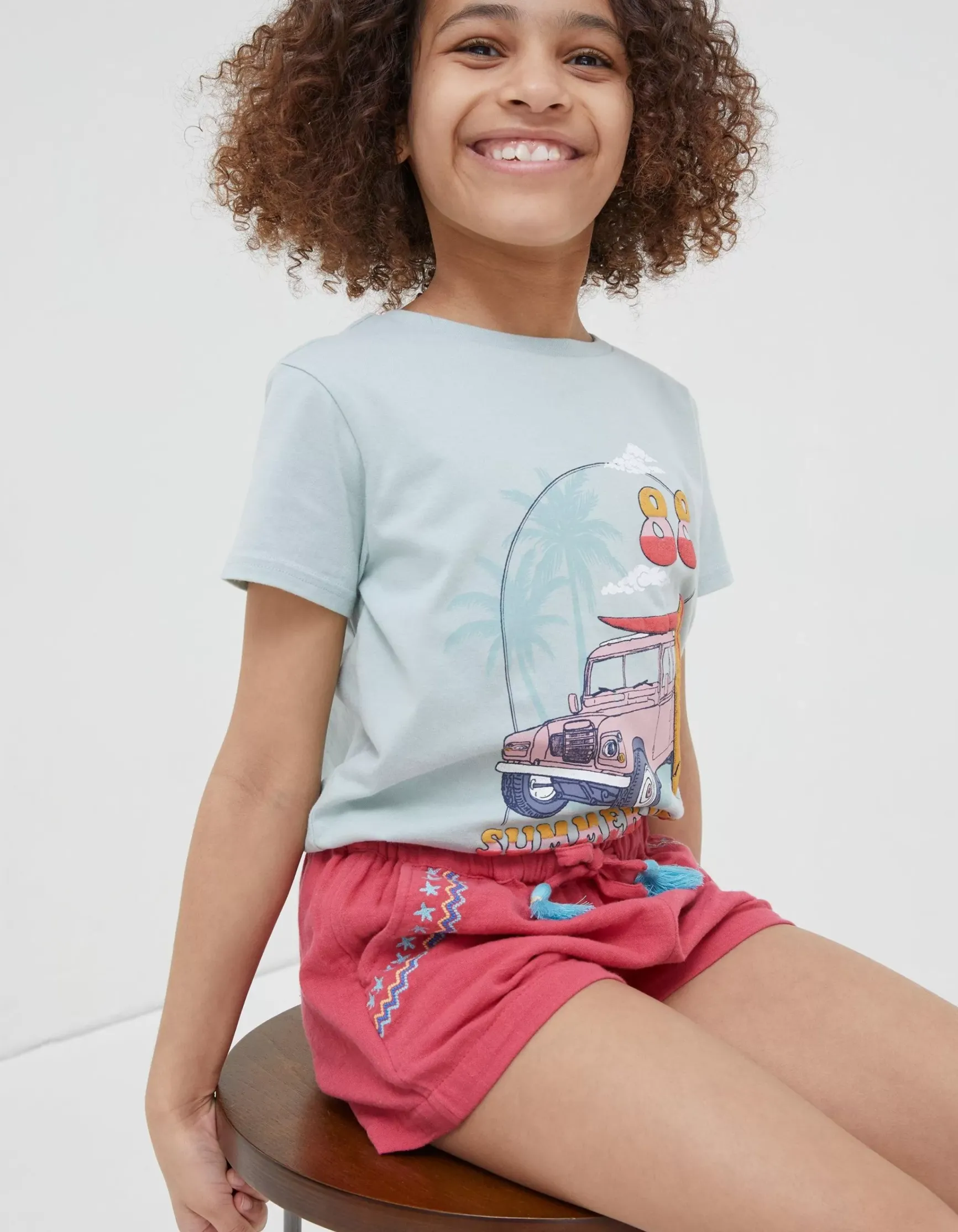 FatFace Lyla Embroidered Shorts|Girls View All