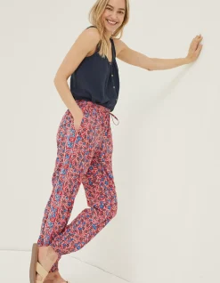 FatFace Lyme Woodblock Cuffed Trousers|Women Trousers & Leggings