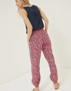 FatFace Lyme Woodblock Cuffed Trousers|Women Trousers & Leggings