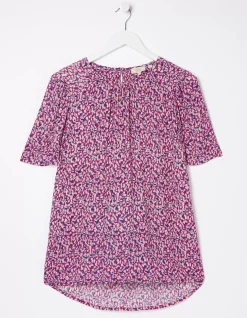 FatFace Lyndy Textured Animal Blouse|Women Shirts & Blouses