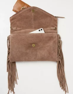 FatFace Maelie Tassel Suede Crossbody Bag|Women View All